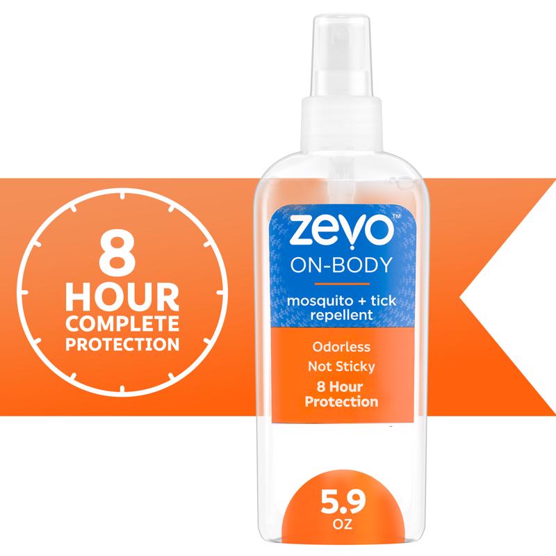 Zevo On-Body Pump Spray Insect Repellent Liquid For Mosquitoes/Ticks 5.9 oz