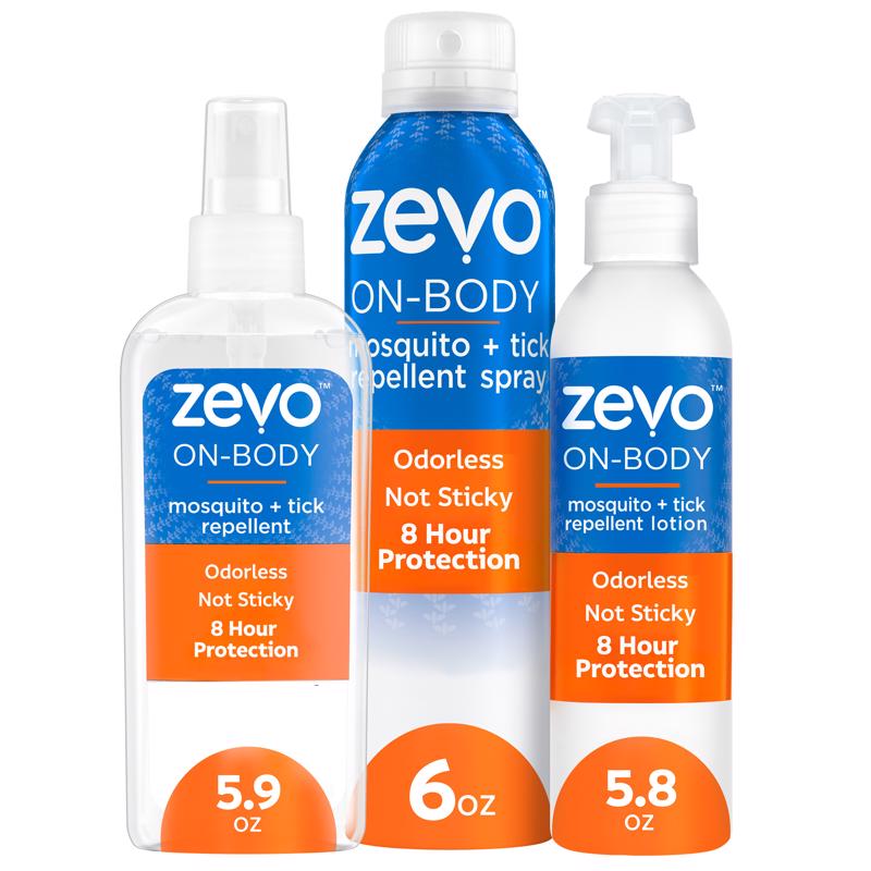 Zevo On-Body Pump Spray Insect Repellent Liquid For Mosquitoes/Ticks 5.9 oz
