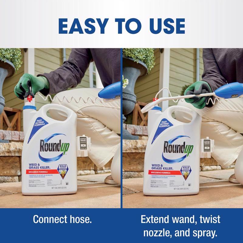 Roundup Weed and Grass Killer RTU Liquid 1 gal
