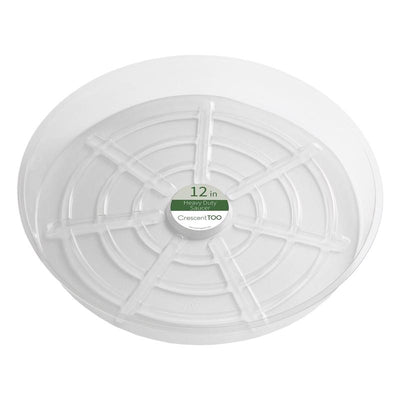 Crescent Garden 1.5 in. H X 12 in. D Plastic Plant Saucer Clear