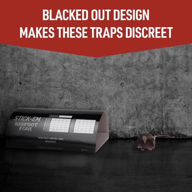 JT Eaton Stick-Em Pro Series Bigfoot Extra Large Glue Board Trap For Insects/Rodents/Snakes 4 pk