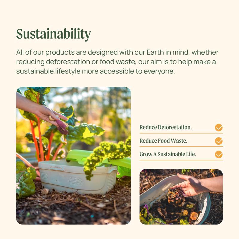 Vego Garden 17 in. H Metal 6 in 1 Raised Garden Bed Olive Green