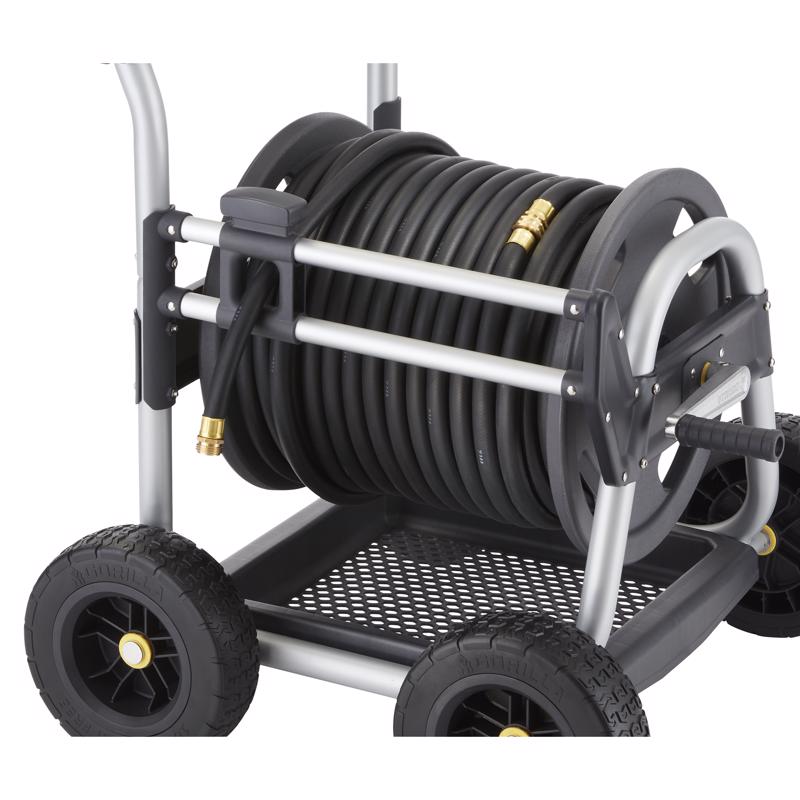 Gorilla 250 ft. Black/Gray Wheeled Hose Reel Cart