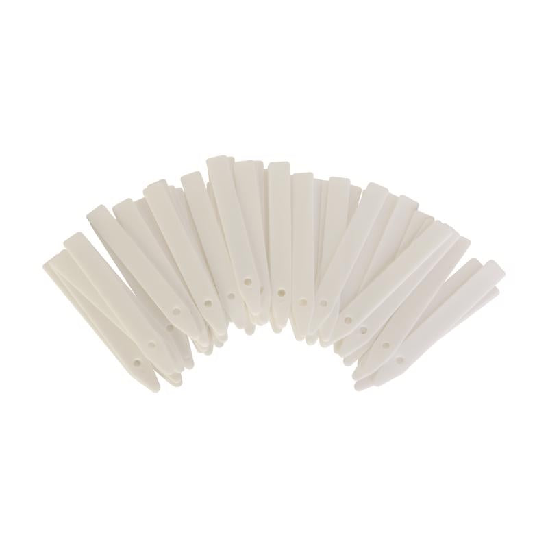 Panacea 4 in. H X 3.63 in. W X 0.5 in. D White Plastic Plant Label