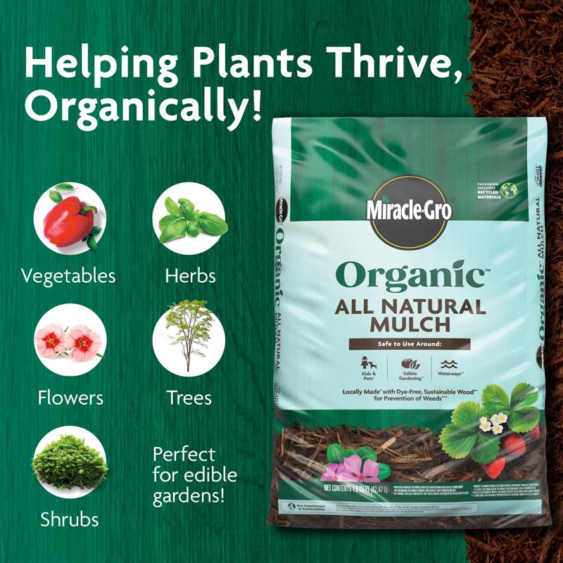 Miracle-Gro Multi-Colored Hardwood Mulch 1.5 cu ft