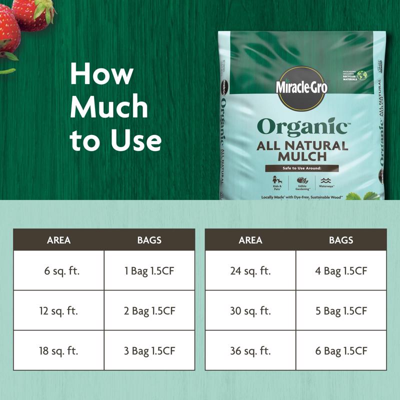 Miracle-Gro Multi-Colored Hardwood Mulch 1.5 cu ft