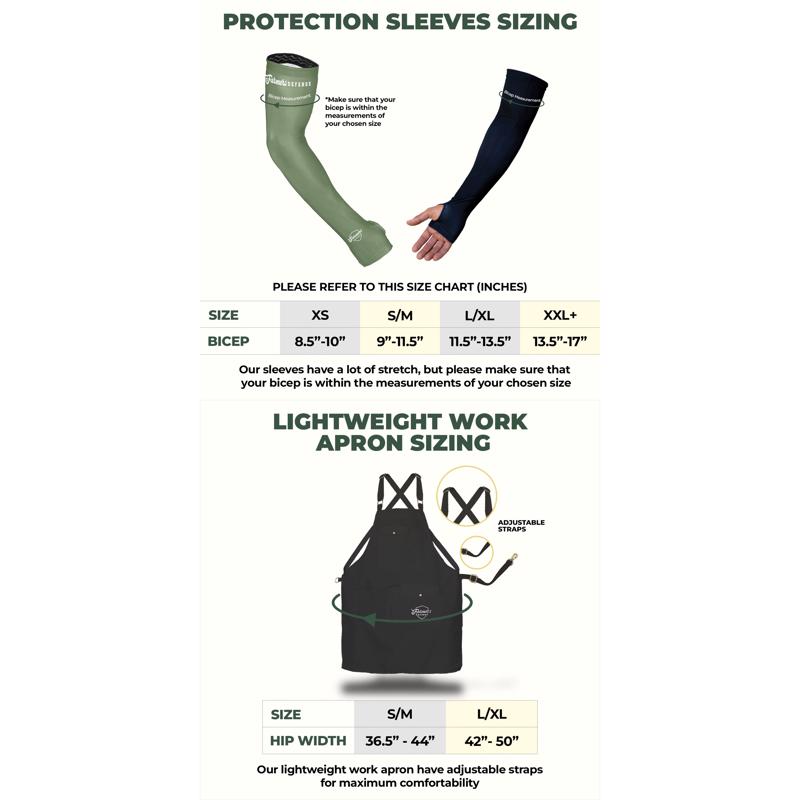 Farmers Defense L/XL Polyester/Spandex Carnations Multicolored Protection Sleeves
