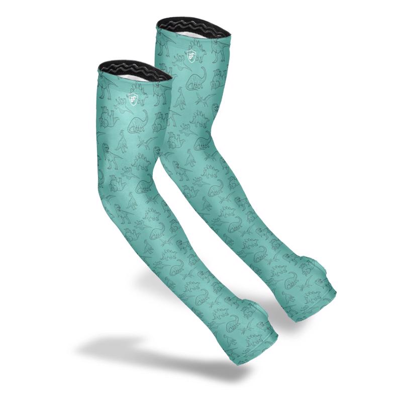 Farmers Defense M Polyester/Spandex Dino Green Protection Sleeves