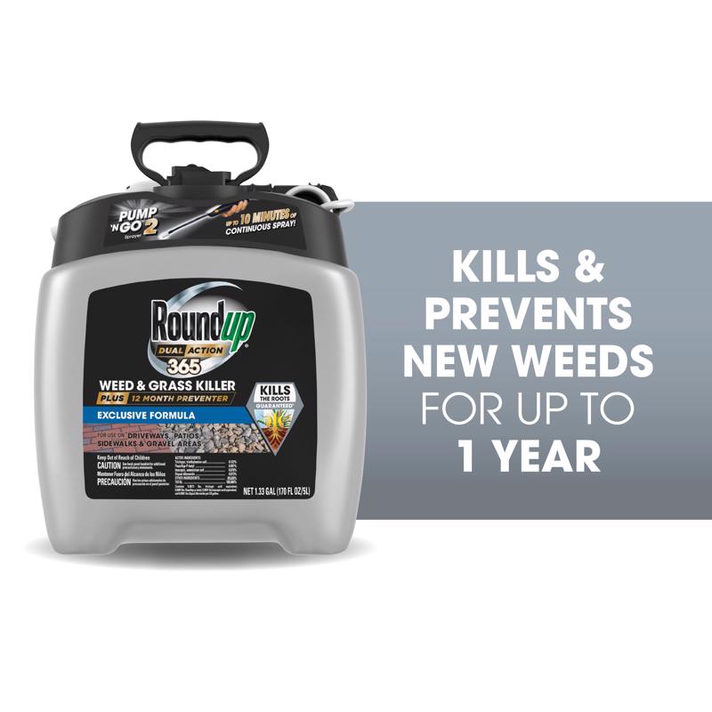 Roundup Pump 'N Go 2 Weed and Grass Killer + Preventer RTU Liquid 1.33 gal
