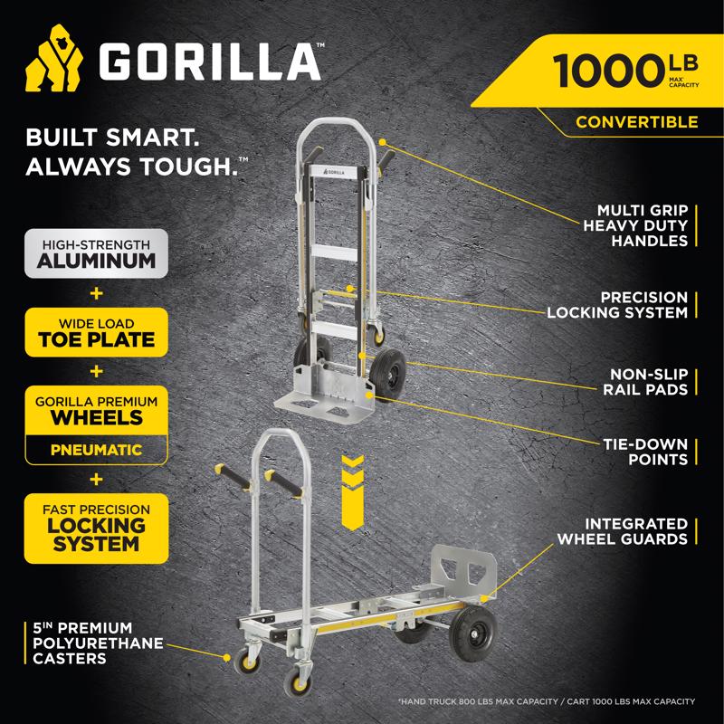 Gorilla Hand Truck 1000 lb. capacity