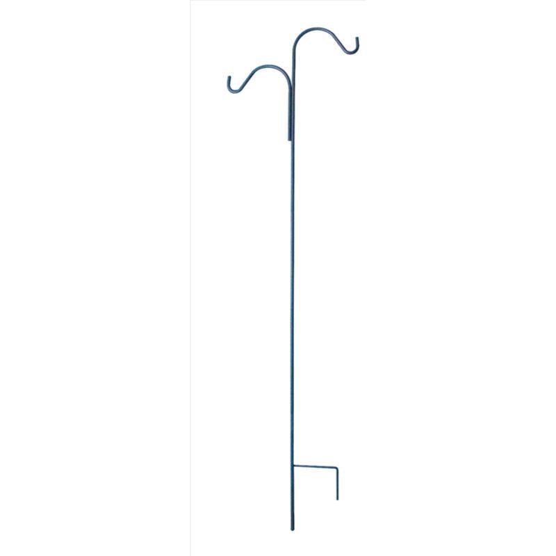 Living Accents Black Steel 84 in. H Double Crook Plant Hook