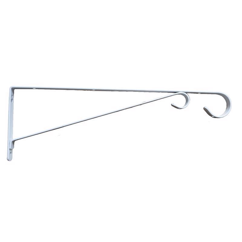 Living Accents White Steel 15 in. H Straight w/ Loop Plant Hook