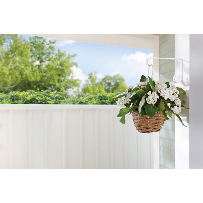 Living Accents White Steel 6 in. H Basic Plant Hook