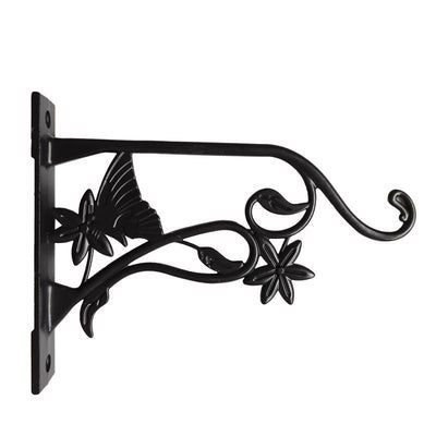Living Accents Black Aluminum 9 in. H Butterfly Plant Hook