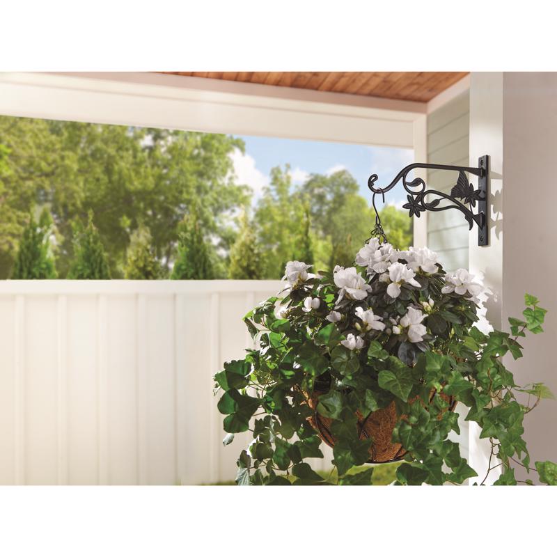 Living Accents Black Aluminum 9 in. H Butterfly Plant Hook