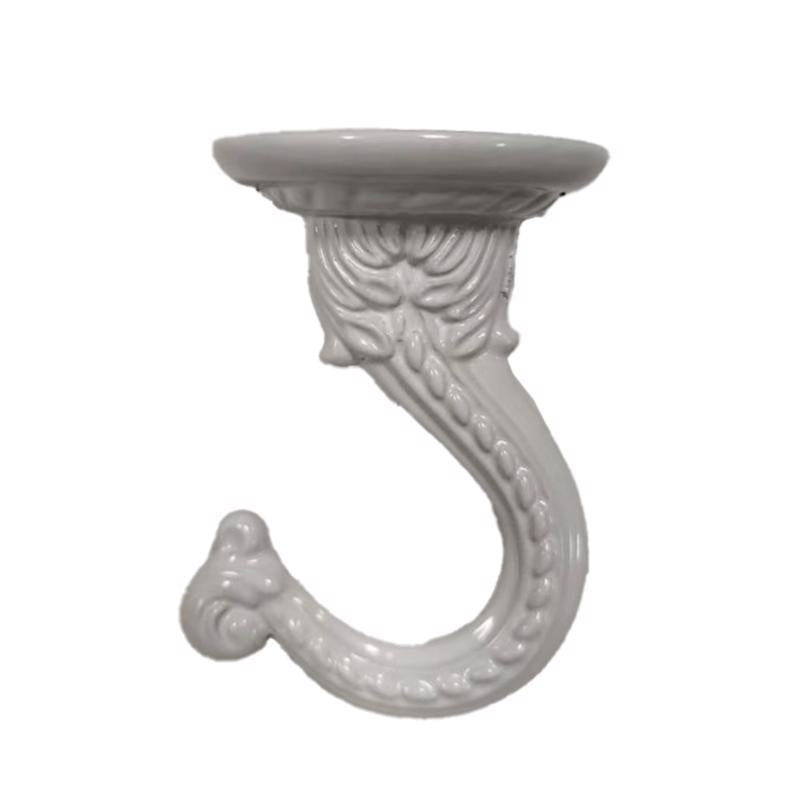 Living Accents White Zinc 2 in. H Sturdy Swag Hook