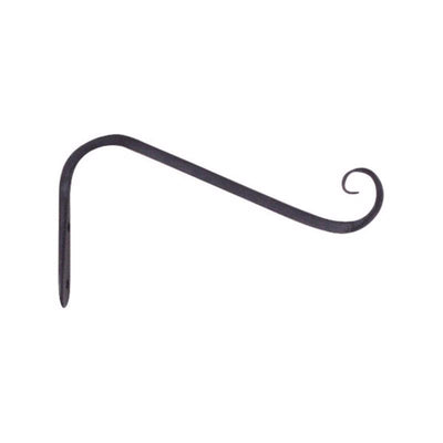 Living Accents Black Wrought Iron 5 in. H Forged Angled Plant Hook
