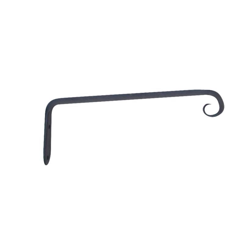 Living Accents Black Wrought Iron 10 in. H Forged Straight Plant Hook
