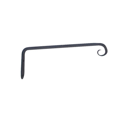 Living Accents Black Wrought Iron 10 in. H Forged Straight Plant Hook