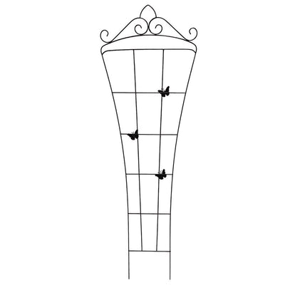 Living Accents 72 in. H Brown Steel Trellis