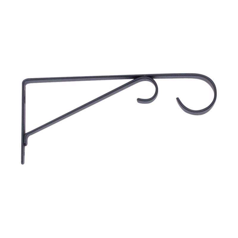 Living Accents Black Steel 9 in. H Straight with Loop Plant Hook