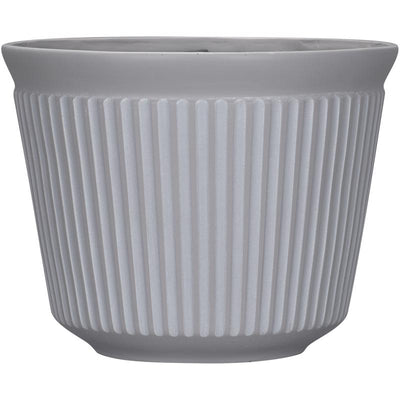 L&G 9.33 in. H X 12 in. W X 12 in. D X 12 in. D Polyresin Finola Planter Cement
