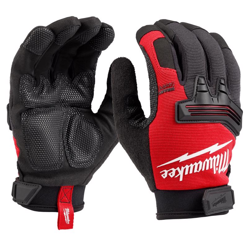 Milwaukee Wrecking Work Gloves Black/Red L