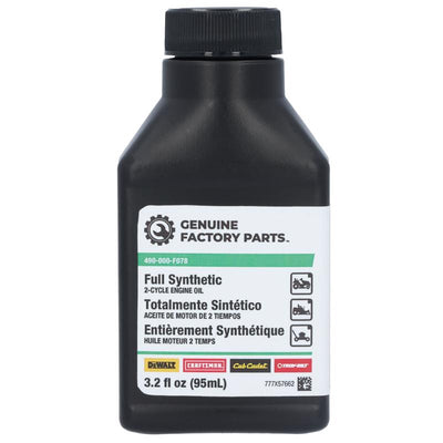 Genuine Factory Parts Ethanol-Free 2-Cycle 40:1 Synthetic Blend Engine Oil 3.2 fl. oz.
