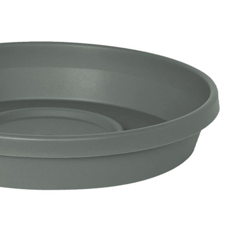 Bloem Terra 2.5 in. H X 13 in. W X 11.25 in. D Plastic Traditional Plant Saucer Basil