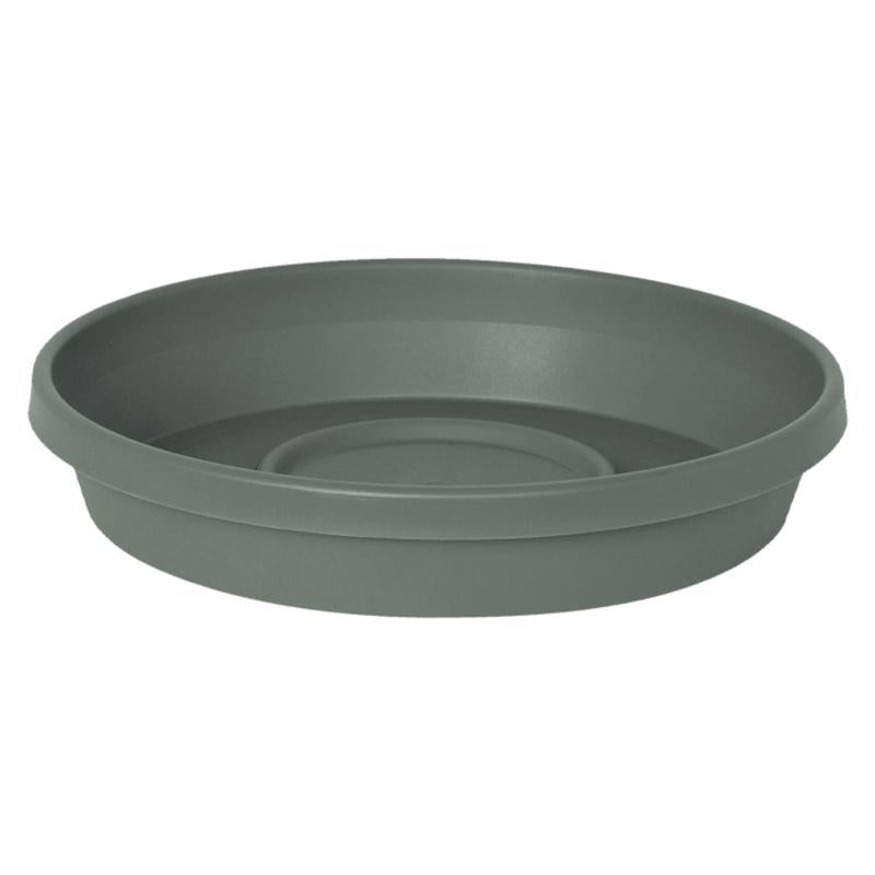 Bloem Terra 1.5 in. H X 7.5 in. W X 6.5 in. D Plastic Traditional Plant Saucer Basil