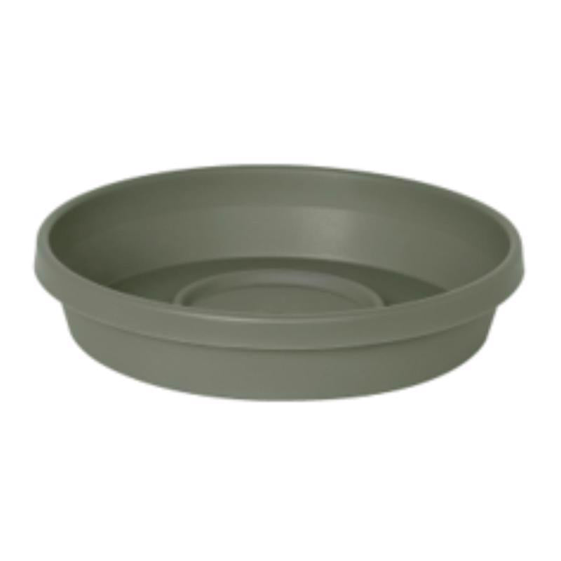 Bloem Terra 1.75 in. H X 9.25 in. W X 8 in. D Plastic Traditional Plant Saucer Basil