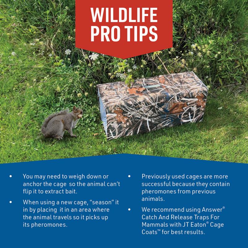 JT Eaton Answer Large Live Catch Animal Trap Cover For Cats and Raccoons