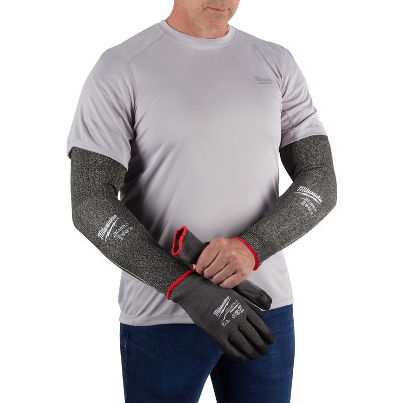 Milwaukee One Size Fits All Polyethylene Arm Gray Protection Sleeves