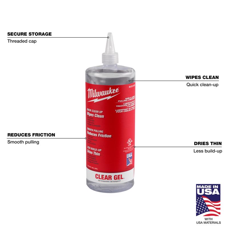 Milwaukee Gel Lubricant 32 oz