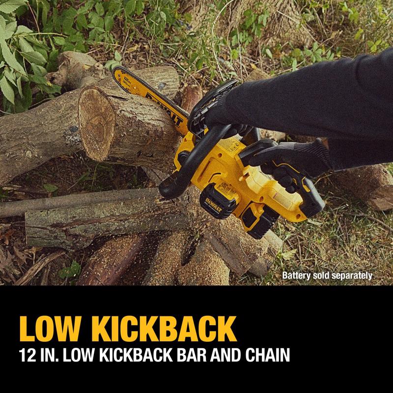 DeWalt 20V MAX* DCCS621B 12 in. 20 V Battery Chainsaw Tool Only