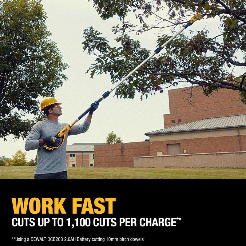 DeWalt 20V MAX DCPPR320B Steel Curved Cordless Pole Pruner