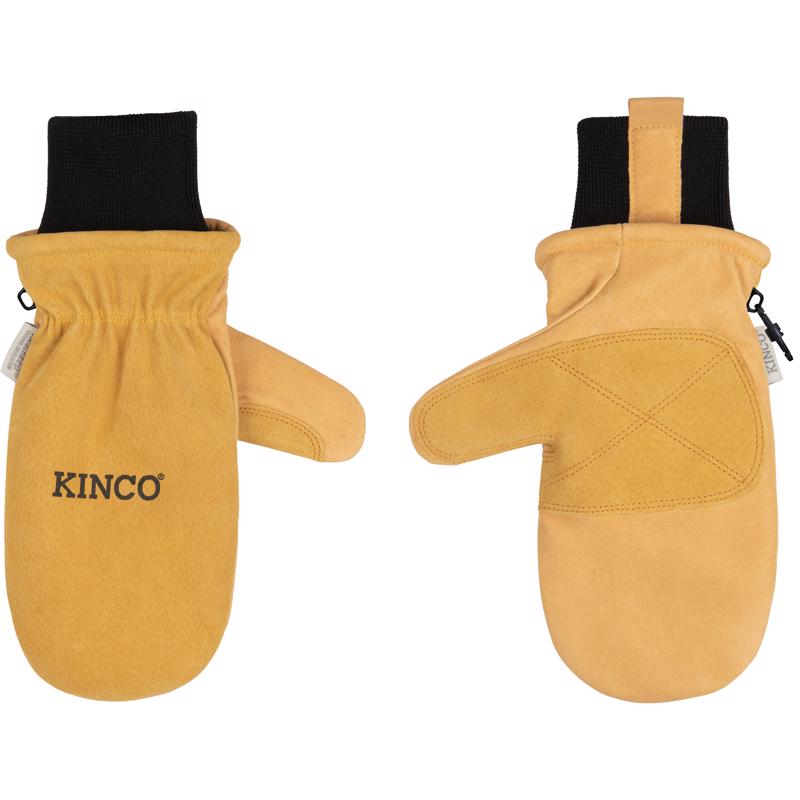 Kinco M Premium Pigskin Cold Weather Black/Gold Mittens