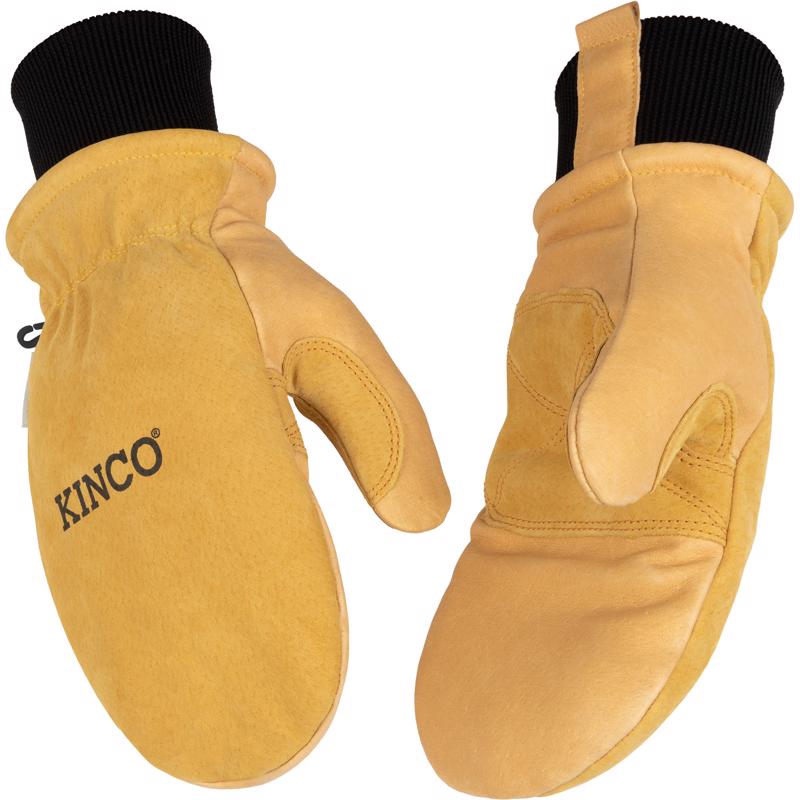Kinco S Premium Pigskin Cold Weather Black/Gold Mittens