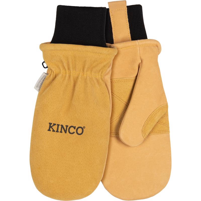 Kinco S Premium Pigskin Cold Weather Black/Gold Mittens