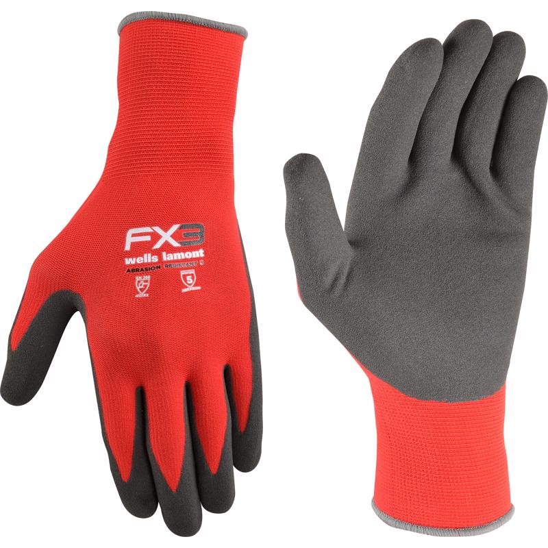 Wells Lamont FX3 Men's Outdoor Work Gloves Black/Tan M 1 pair