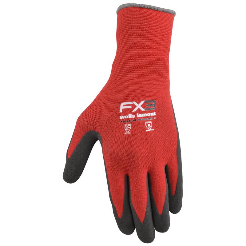 Wells Lamont FX3 Men's Outdoor Work Gloves Black/Tan M 1 pair
