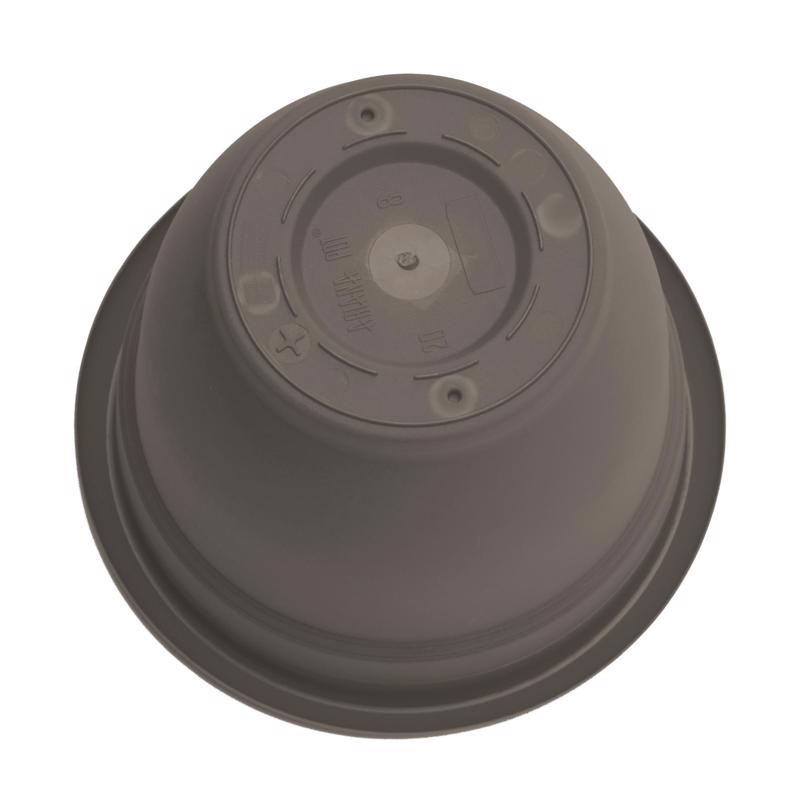 Bloem Ariana 10.25 in. H X 13 in. W X 12 in. D Plastic Traditional Planter Peppercorn