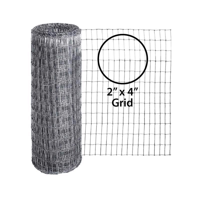 Ironridge 48 in. H X 100 ft. L Galvanized Steel Fencing 2 x 4 in.