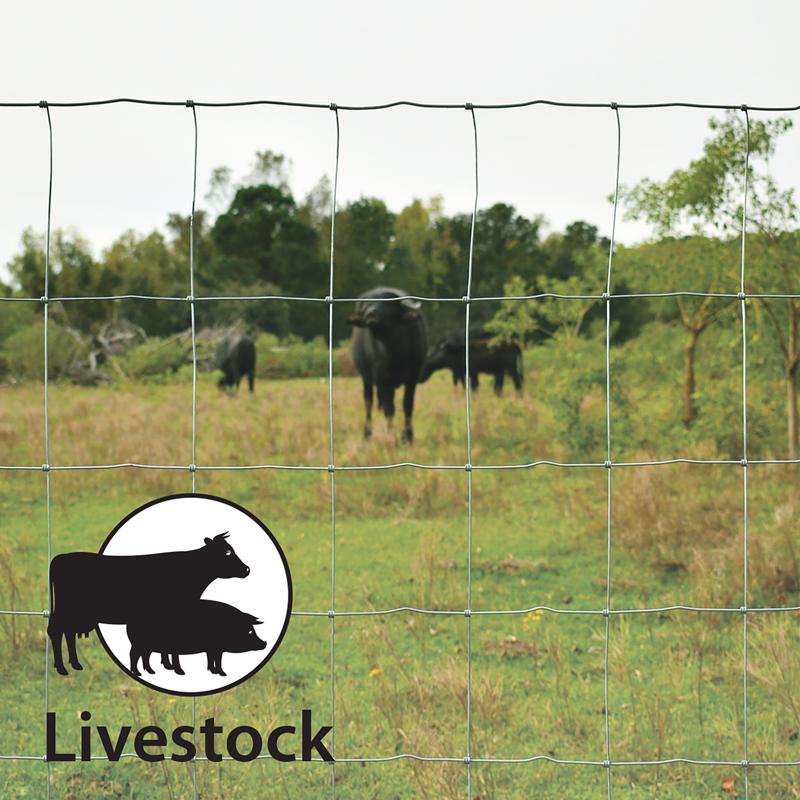 Ironridge 47 in. H X 330 ft. L Steel Field Fencing Gray
