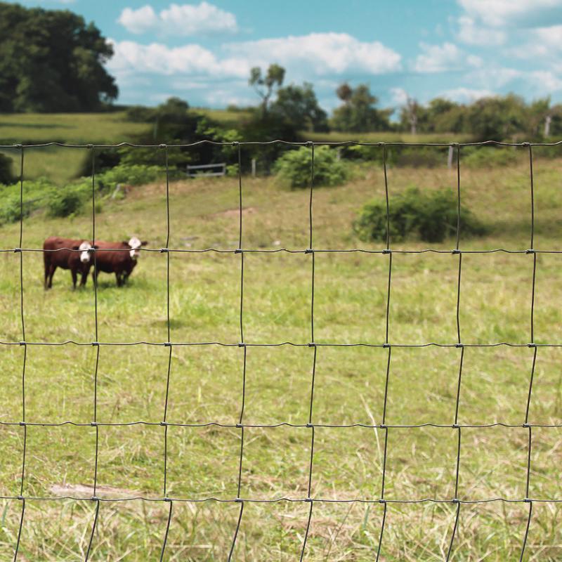 Ironridge 47 in. H X 330 ft. L Steel Field Fencing Gray