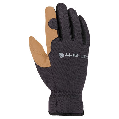 Carhartt Men's Indoor/Outdoor Open Cuff Work Gloves Beige/Black XL