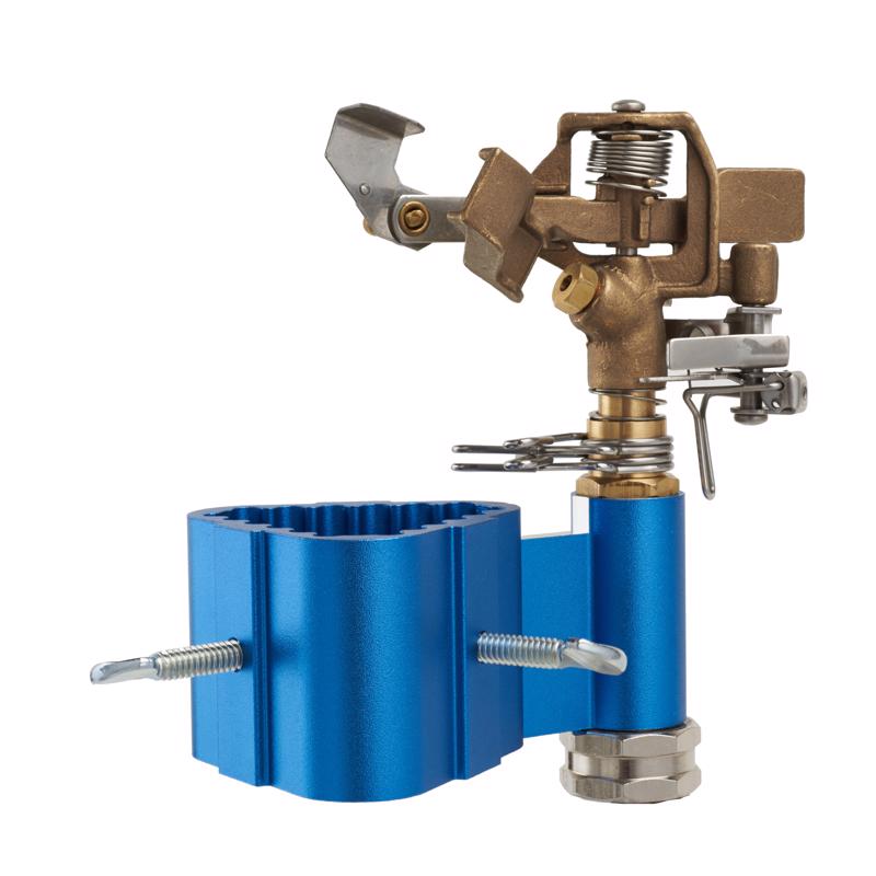 Dramm Colorstorm Aluminum T-Post Base 1-Pattern Impact Sprinkler Head With Stand 70 sq ft