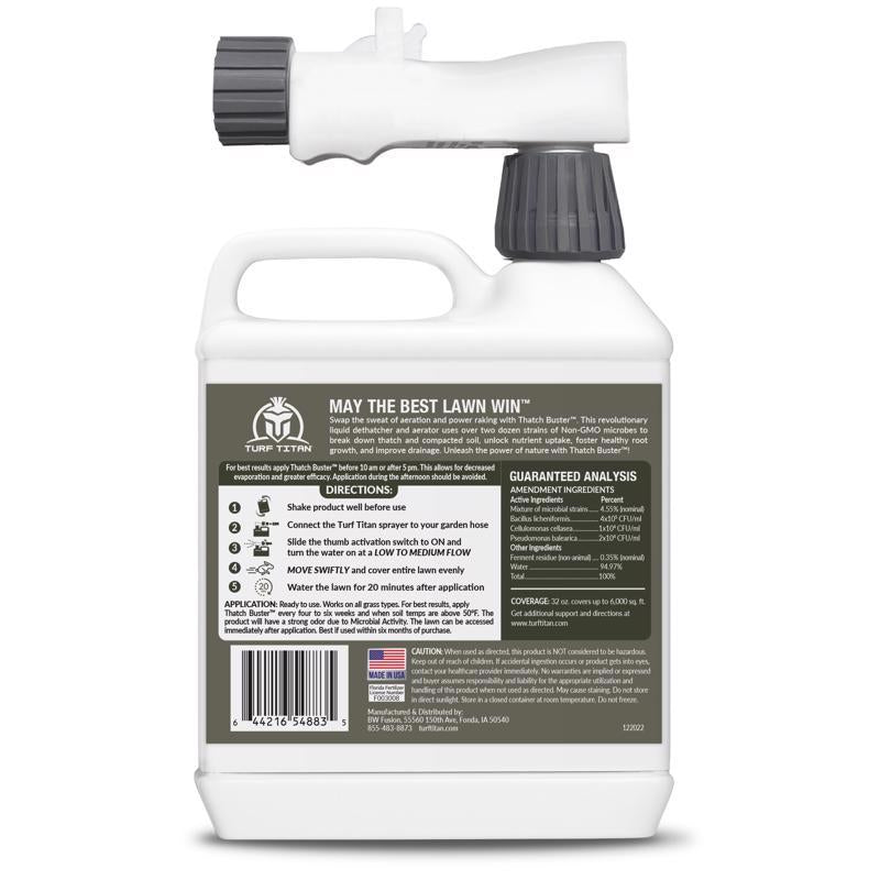 Turf Titan Thatch Buster Soil Amendment 6000 sq ft 32 oz