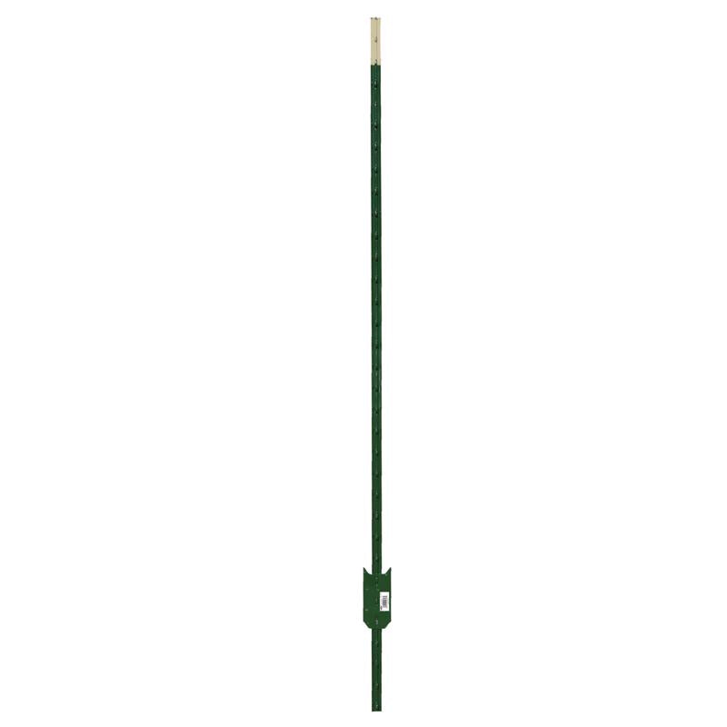 Ironridge 6.5 ft. H Rail Steel / Billet Studded T-Post