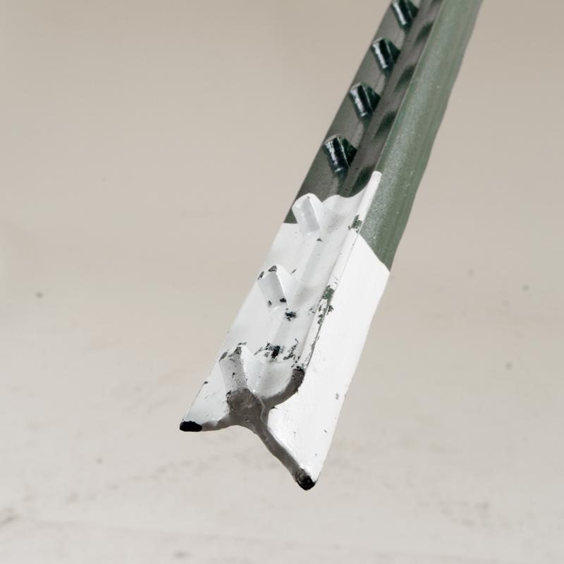 Ironridge 6.5 ft. H Rail Steel / Billet Studded T-Post
